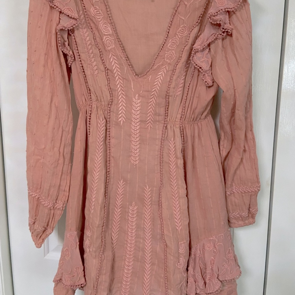 Free People Pink Mini Dress size 8